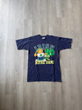 Vintage 90s Notre Dame Irish Garfield Distressed Tee