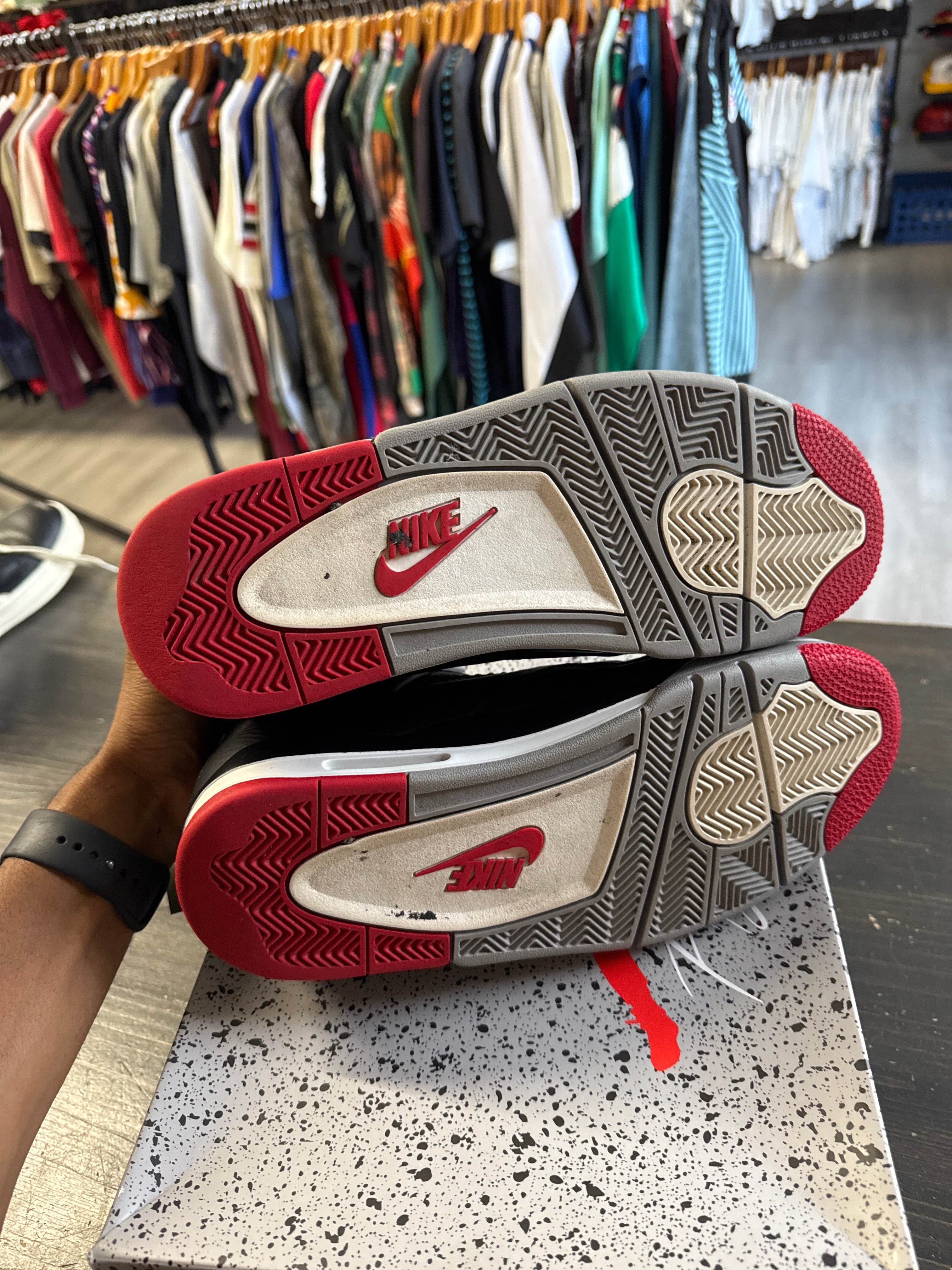 Pre-owned Jordan Retro 4 Bred Reimagined