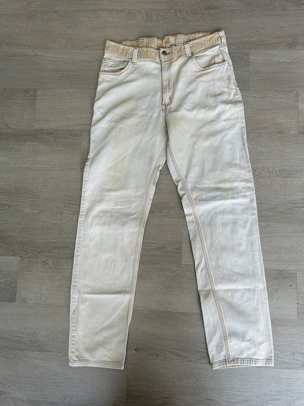 Vintage Carhartt Relaxed Fit Beige Pants