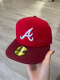 New Era 59FIFTY Atlanta Braves Fitted Red Hat