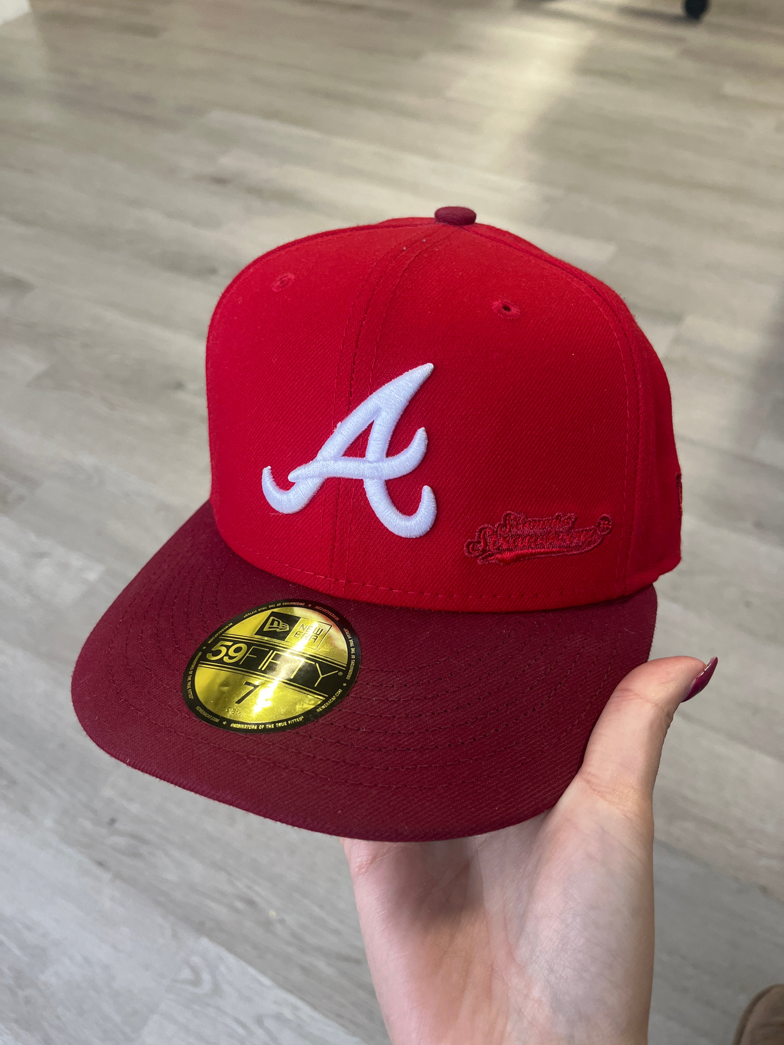 New Era 59FIFTY Atlanta Braves Fitted Red Hat