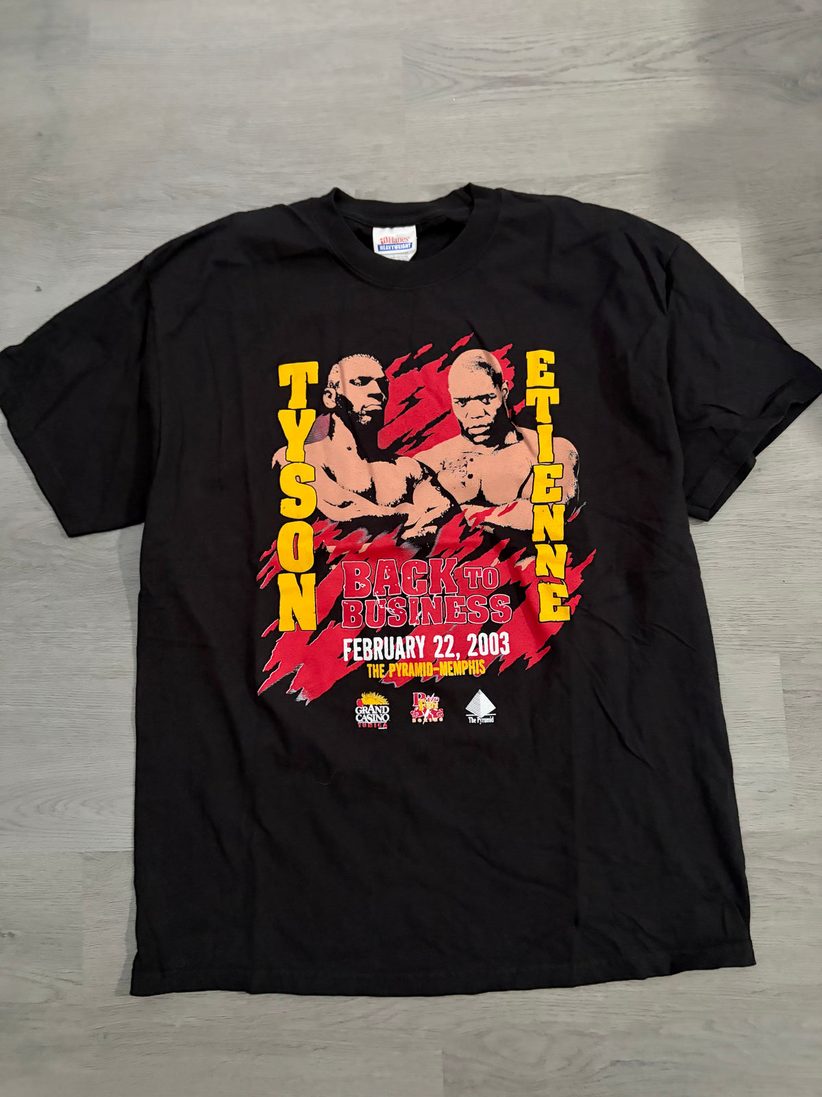 Vintage 2003 Mike Tyson vs. Clifford Etienne "Back to Business" Tee