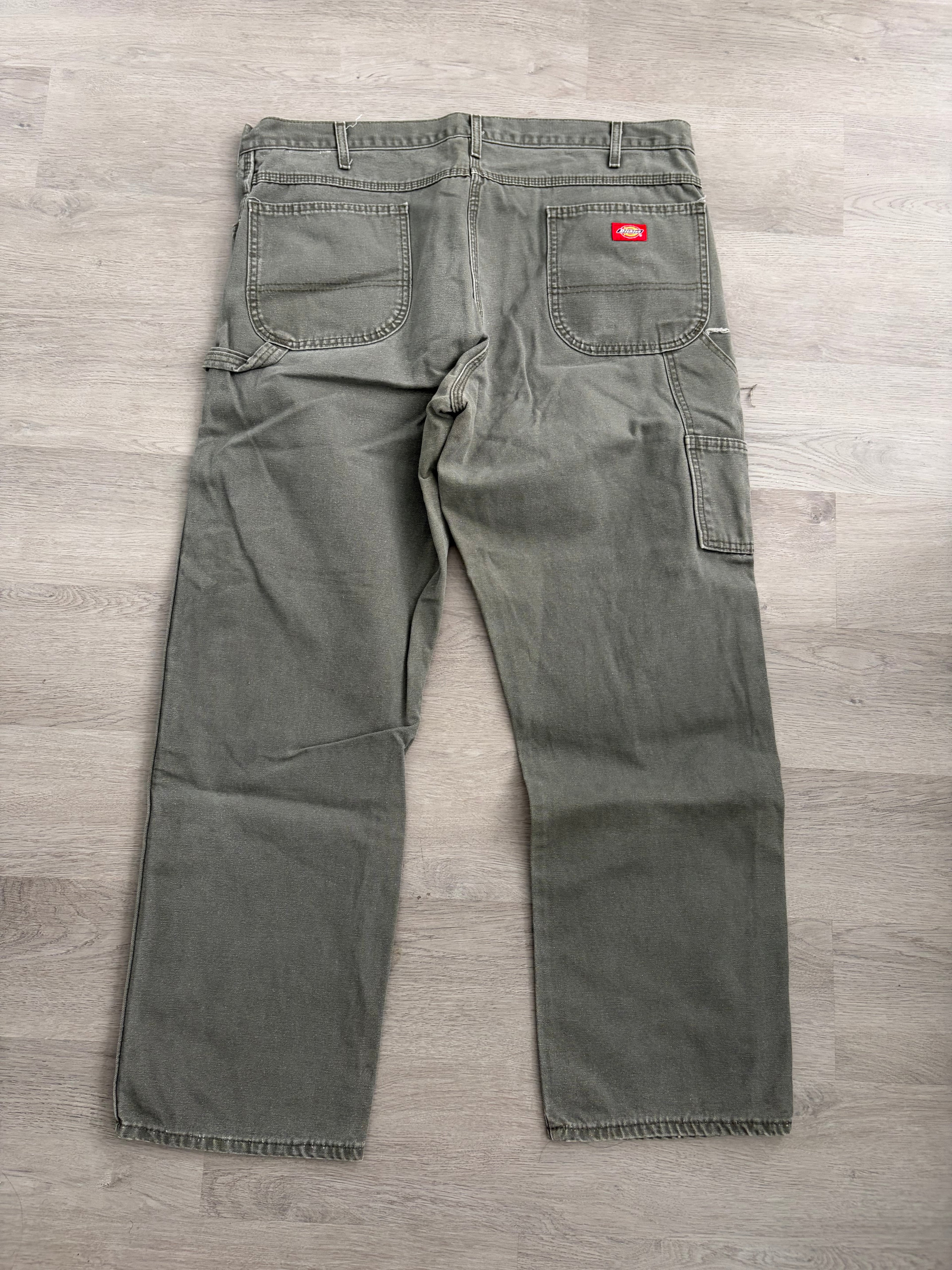Washed Green Dickies Carpenter Pants