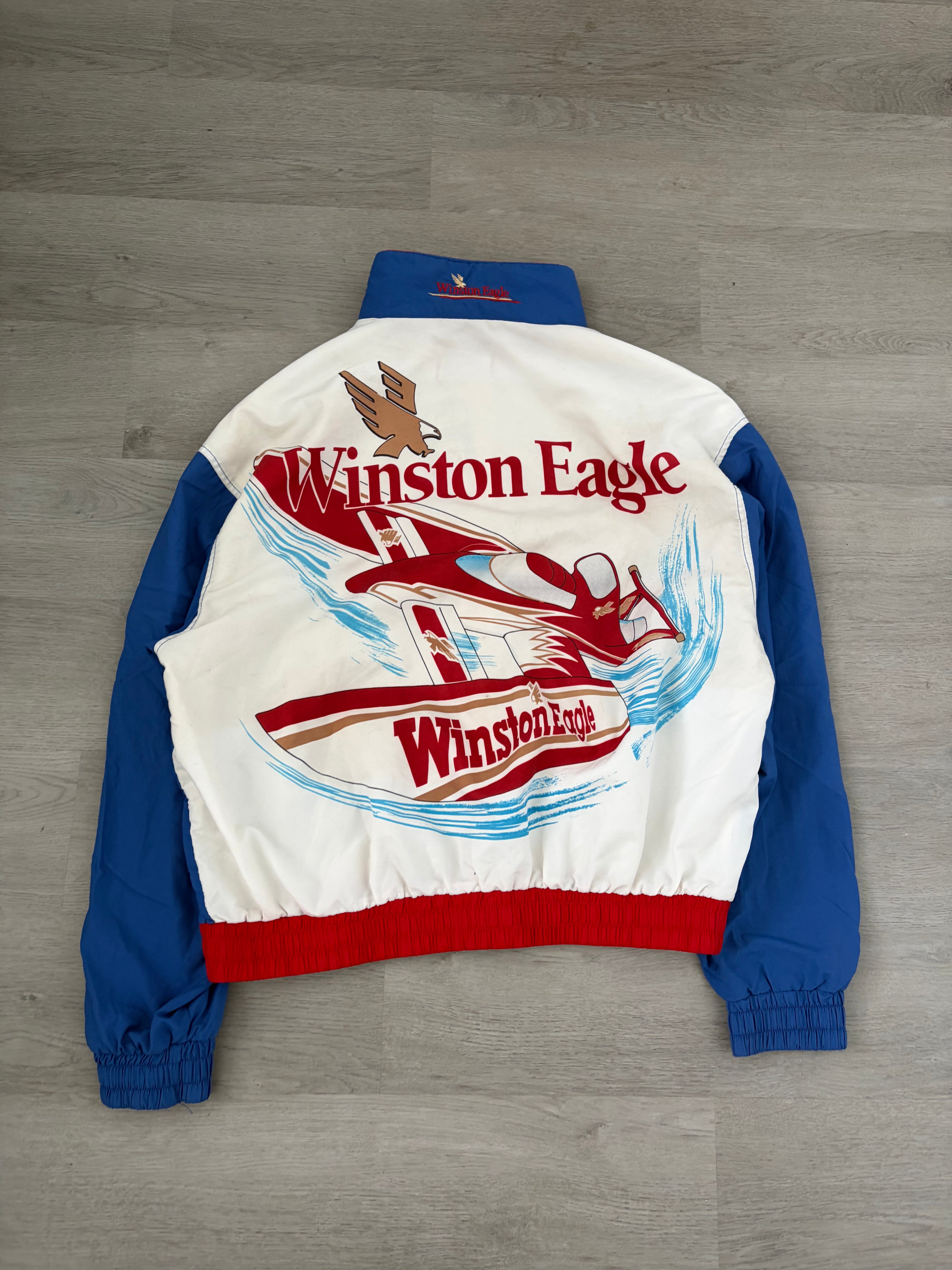 1990s Swingster Winston Eagle Racing Windbreaker Jacket