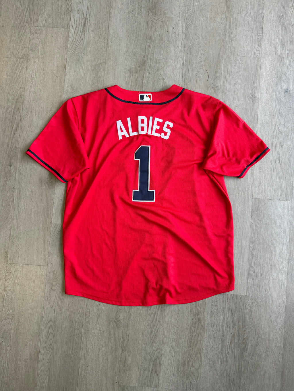 Vintage Braves Albies 1 Baseball Jersey
