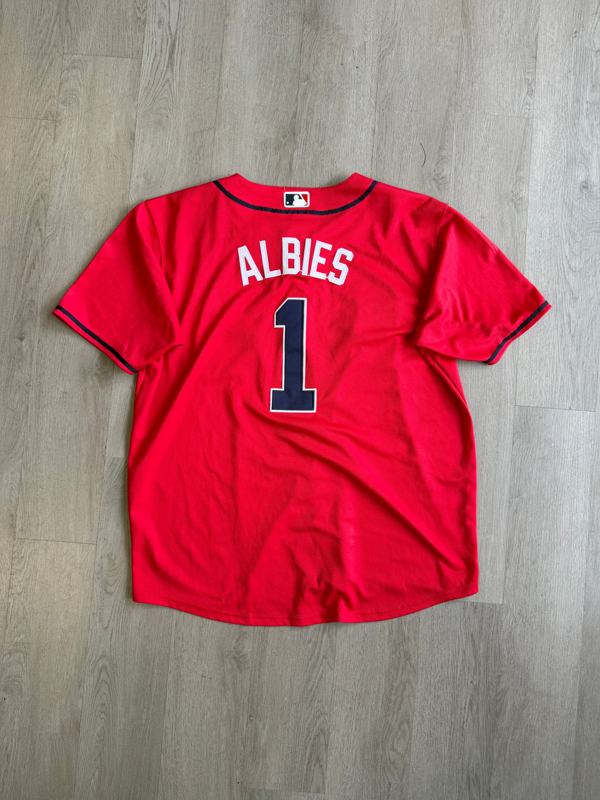 Vintage Braves Albies 1 Baseball Jersey