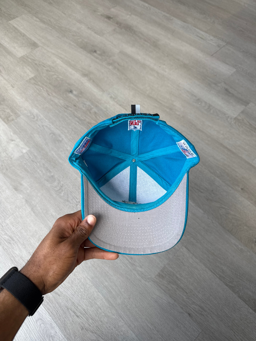 Vintage Logo Athletic Pro Line Carolina Panthers Strap Back Hat