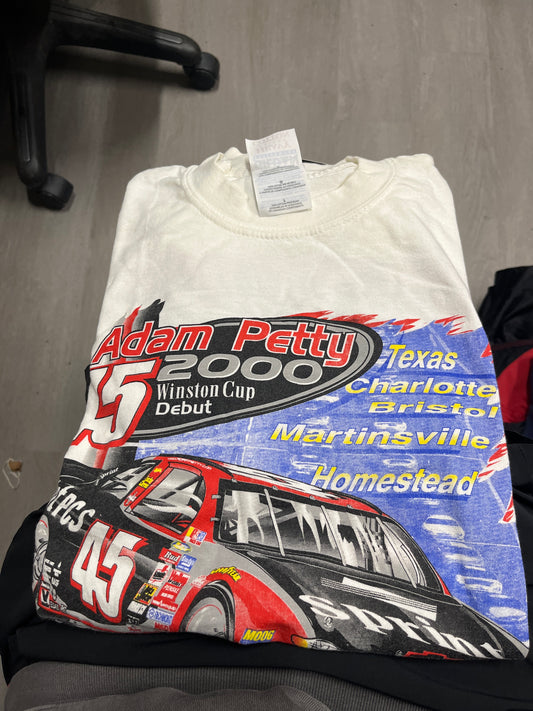 Adam Petty 2000 Winston Cup Debut NASCAR Tee