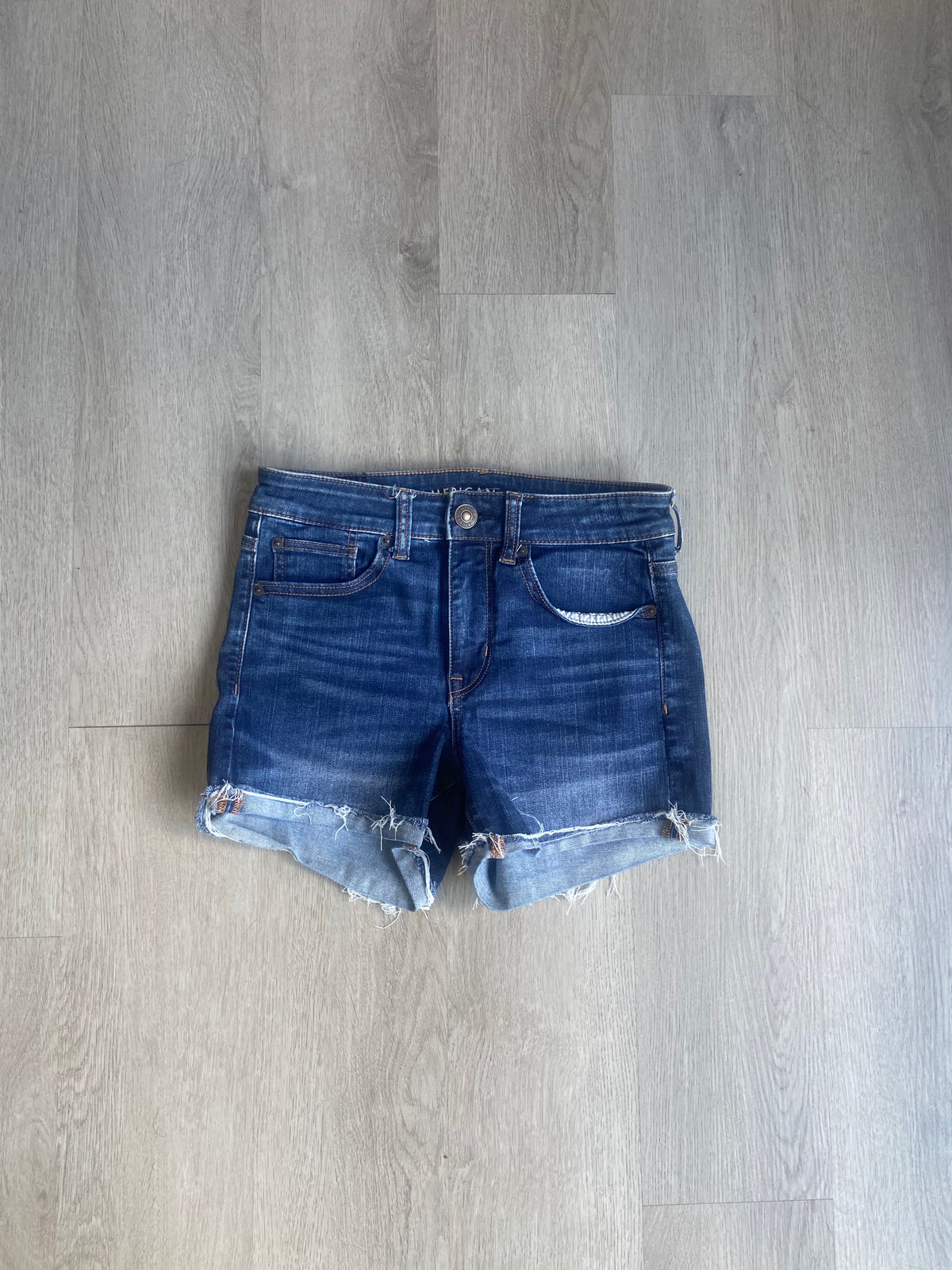 American Eagle Women’s Dark Wash Jean Shorts