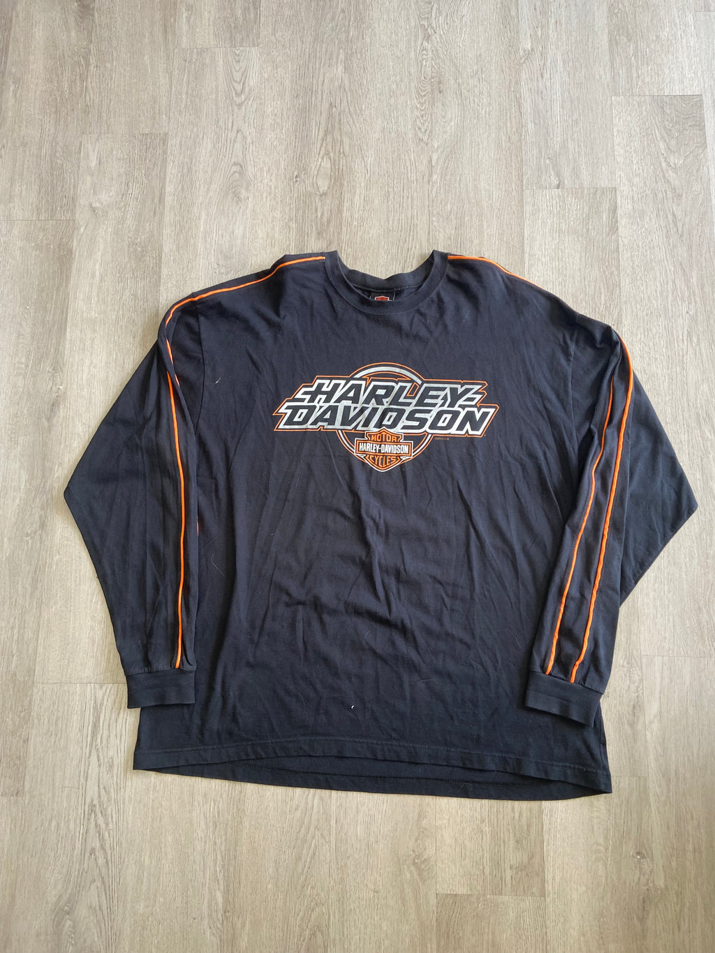 Black Harley Davidson Bourbeuse Valley Longsleeve Tee
