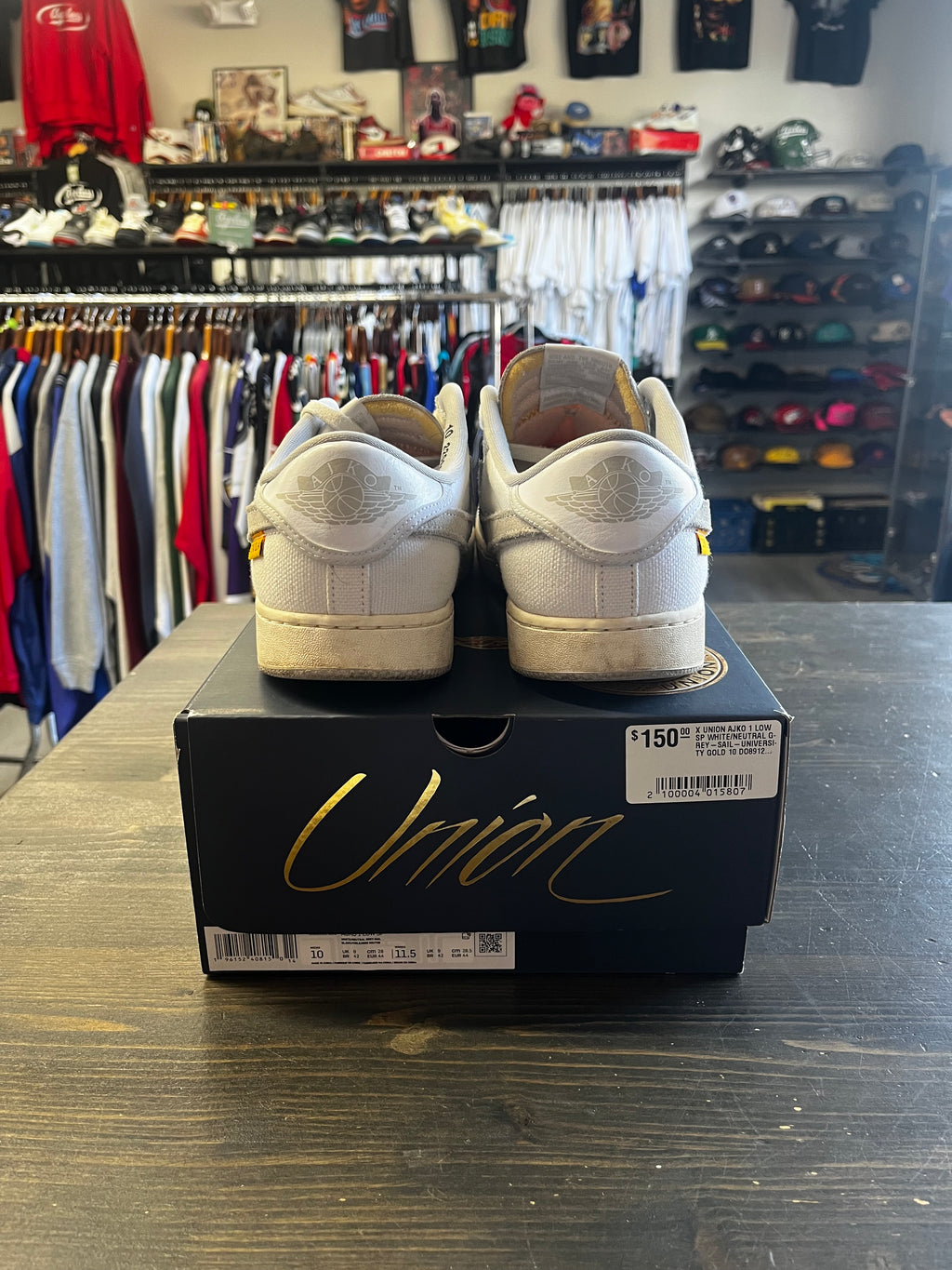 Pre-Owned Jordan 1 Retro AJKO Low SP Union White Canvas