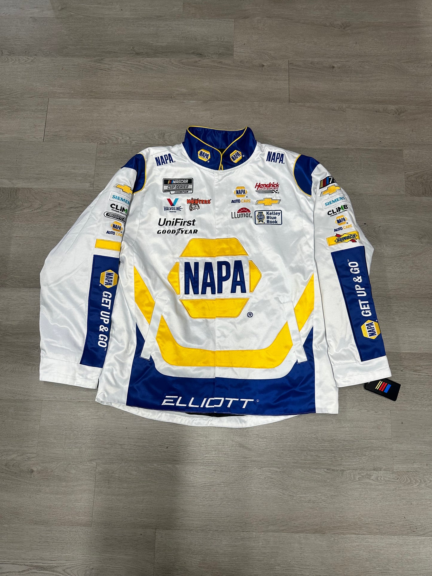 White Hendrick Motorsports Chase Elliott NAPA NASCAR Racing Jacket