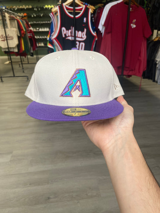 Grey/Purple Arizona Fitted Hat