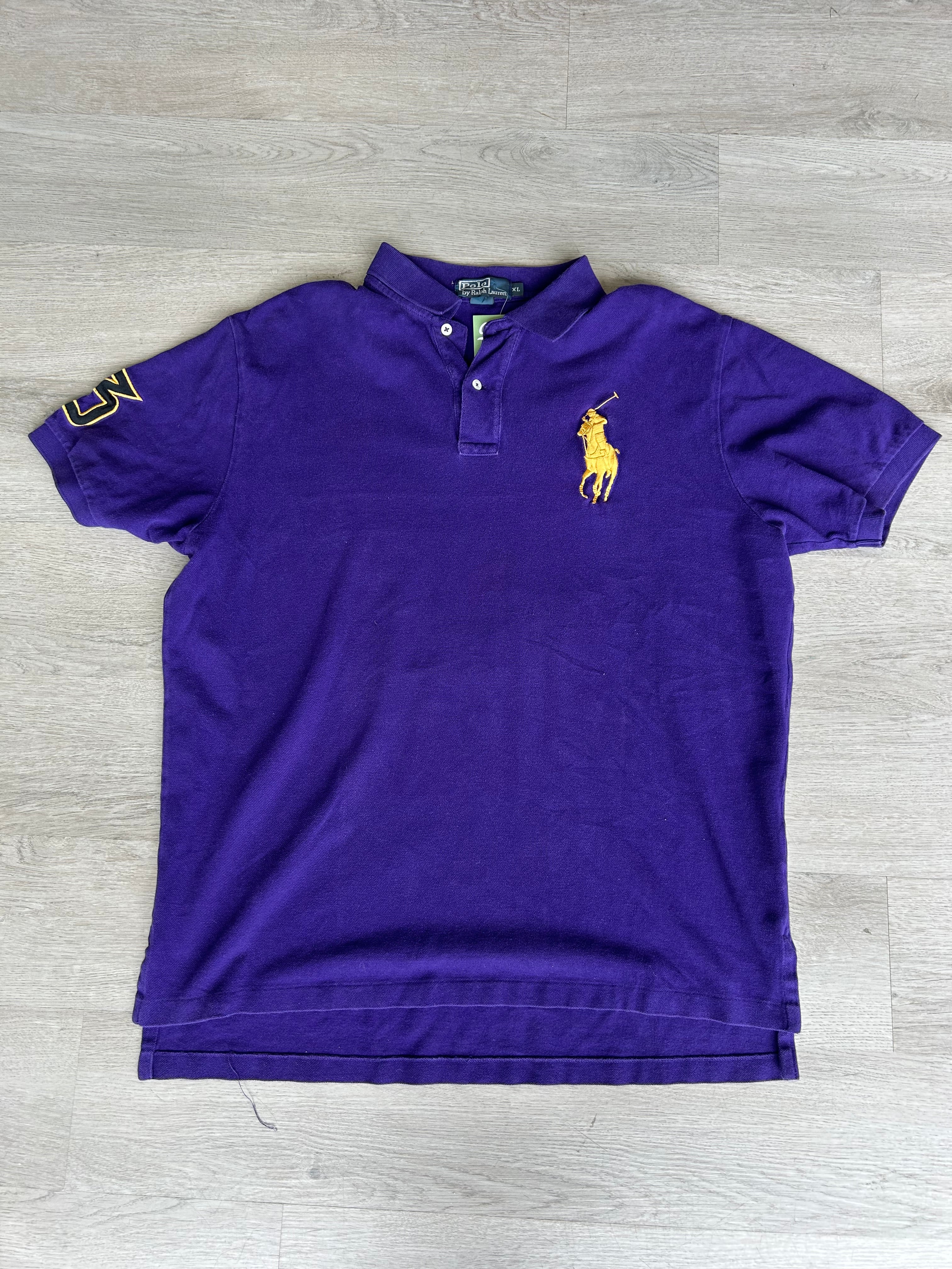 Vintage Polo Ralph Lauren Purple Big Pony Polo