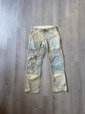 RRL by Polo Ralph Lauren Indigo Distressed Patchwork Selvedge Denim Jeans