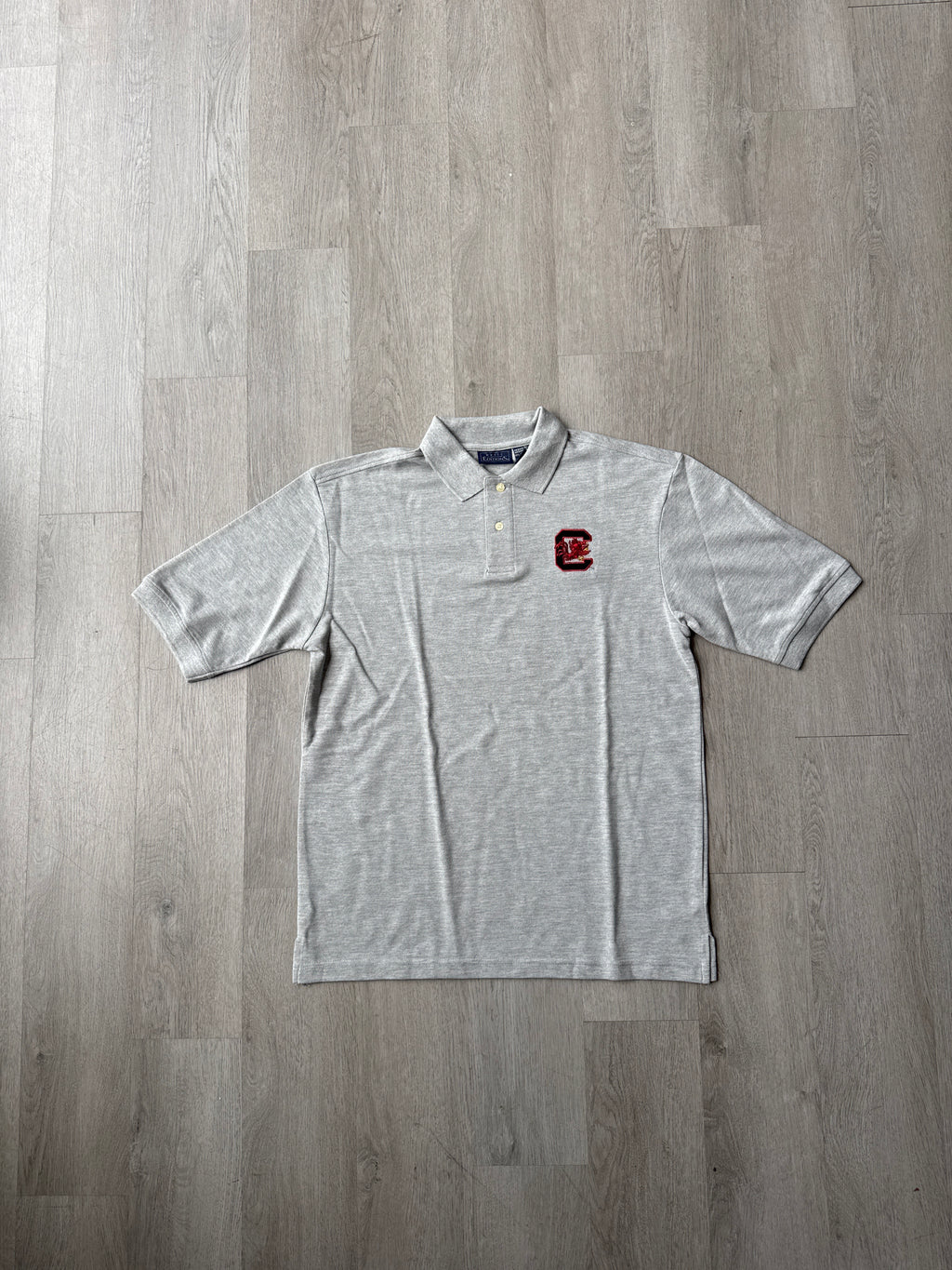 Vintage University Of South Carolina Gamecocks Embroidered Logo Polo Shirt