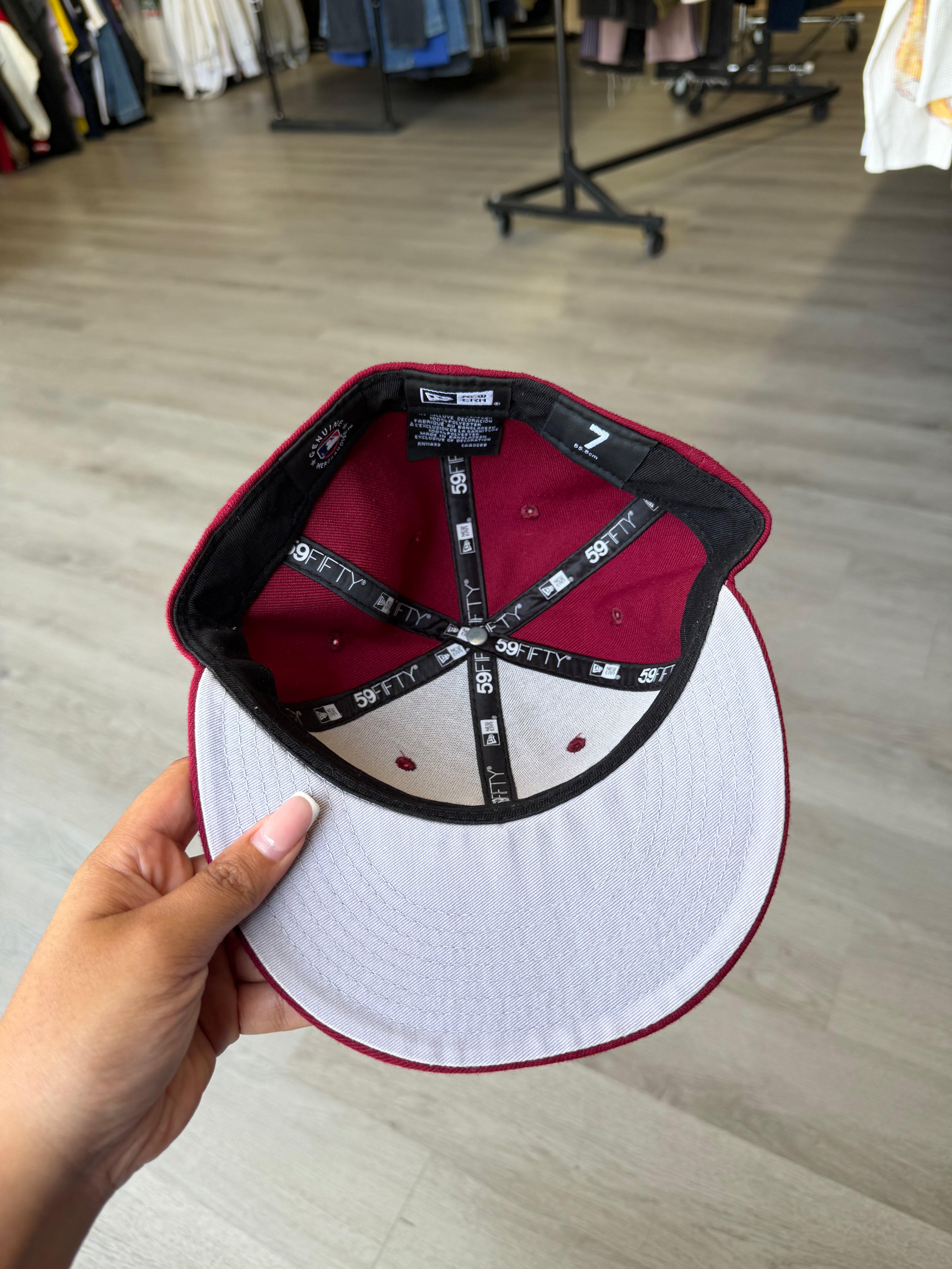 New Era New York Yankees Burgundy Fitted Hat