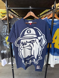 Mitchell & Ness College Vault Georgetown Hoya All Over Print Tee