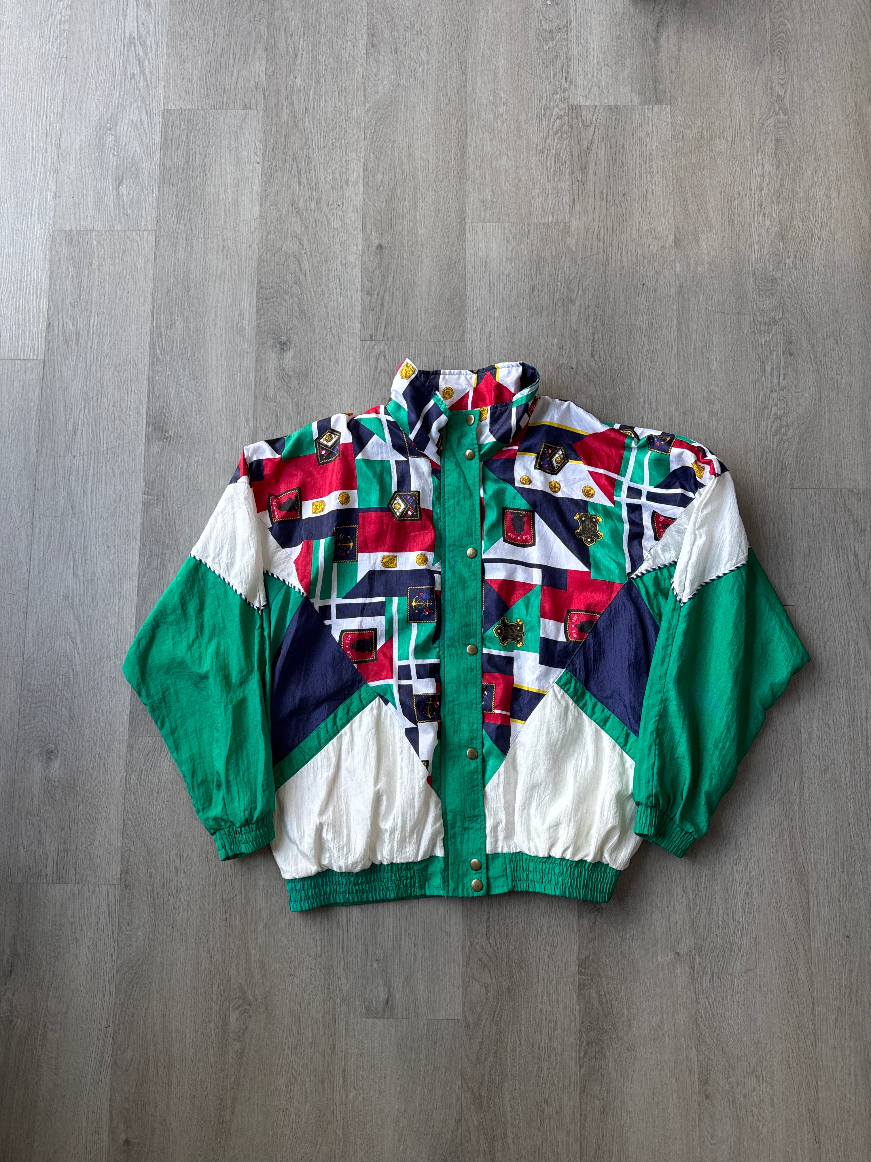 Vintage Westbound Nautical Patchwork Windbreaker Jacket