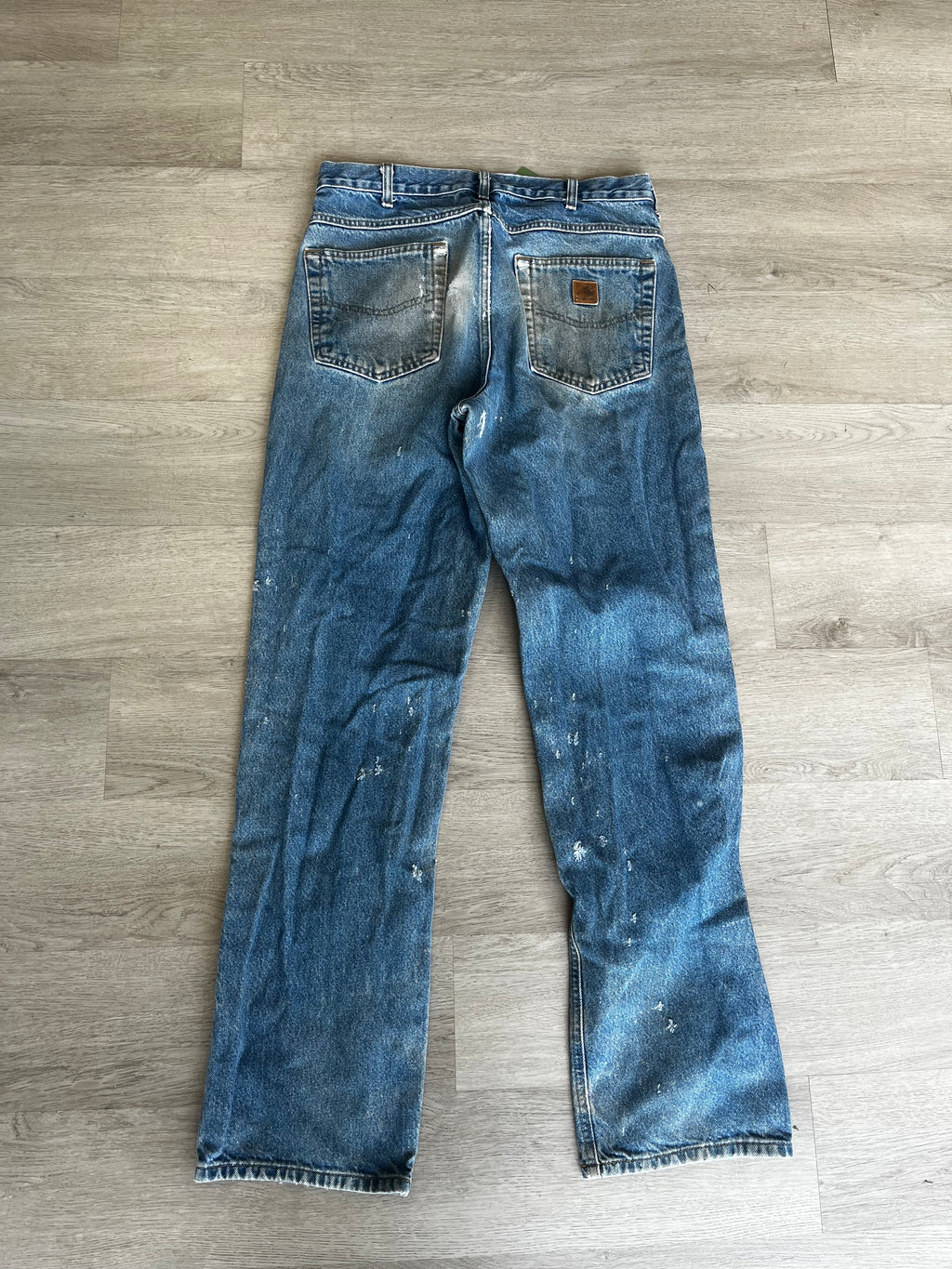 Vintage Distressed Light Dirt Wash Carhartt Jeans