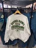 Grey Green Bay Packers XXXI Super Bowl Champions Pullover Sweatshirt