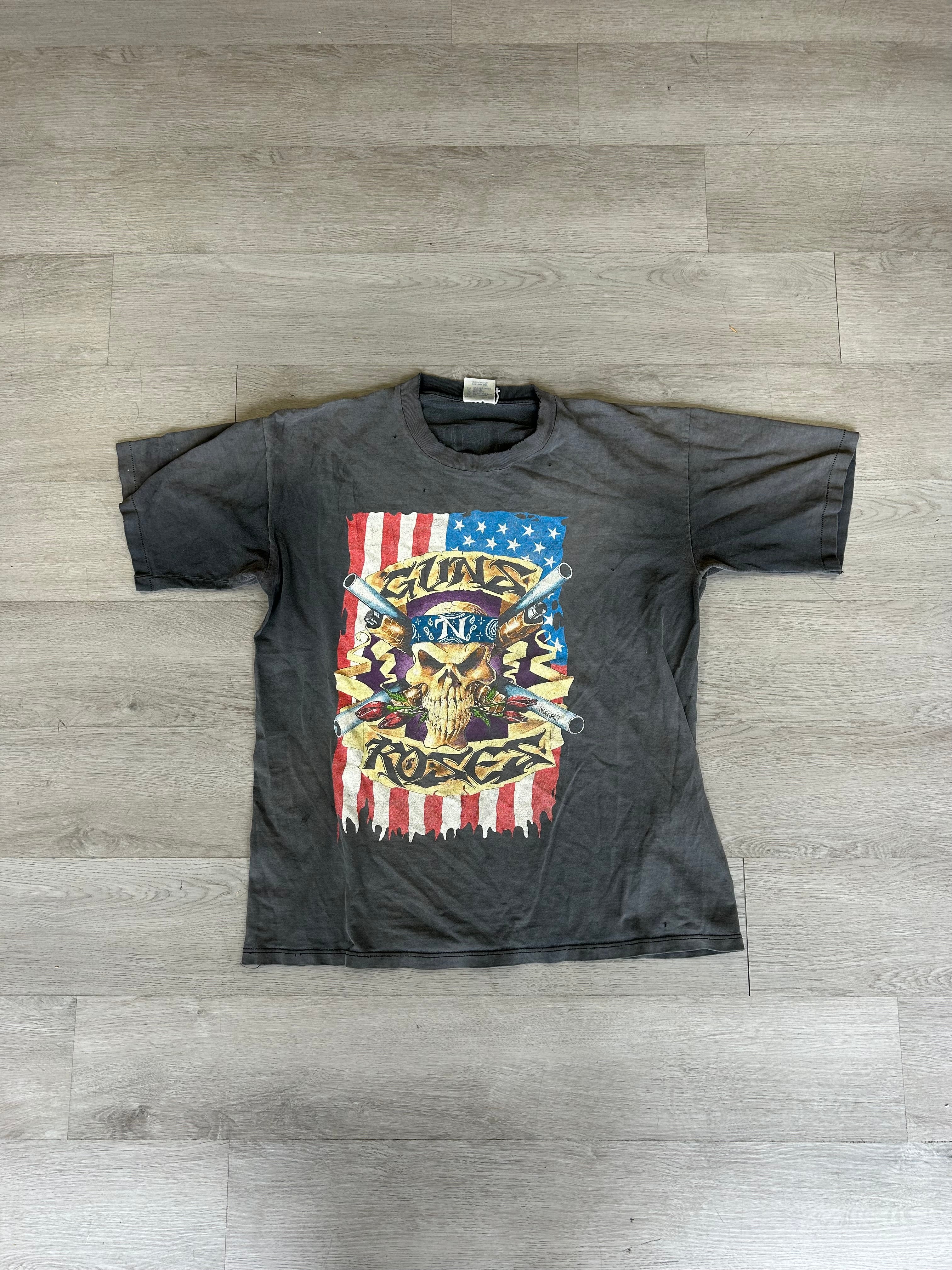 Vintage 1991 Guns N Roses Use Your Illusion Tour Tee