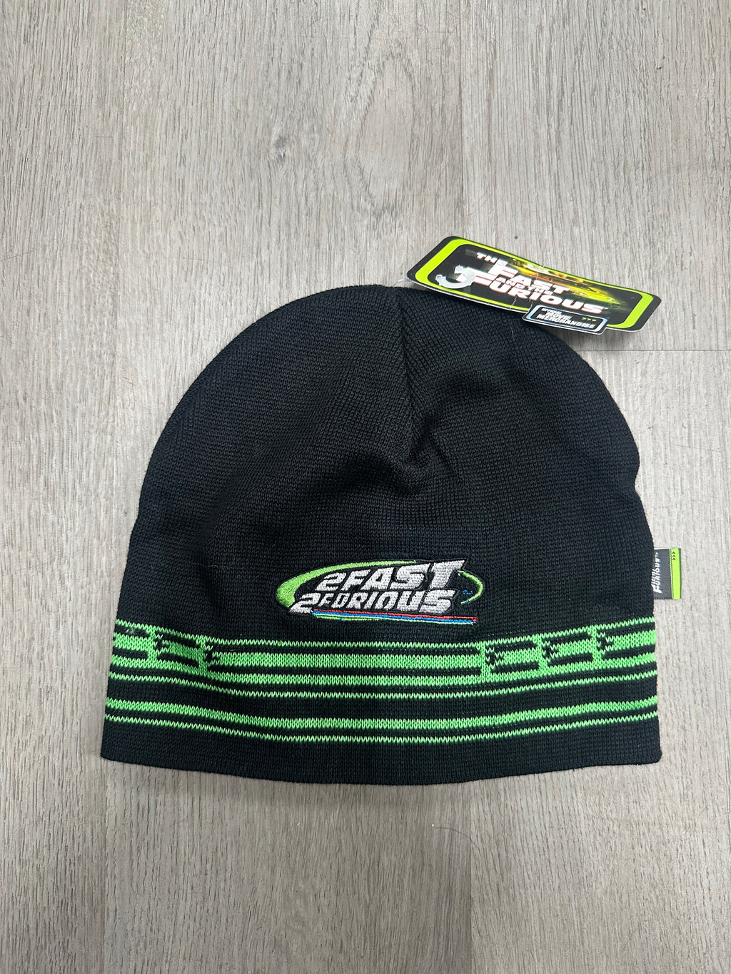 Black/Green 2 Fast 2 Furious Official Movie Merch Beanie