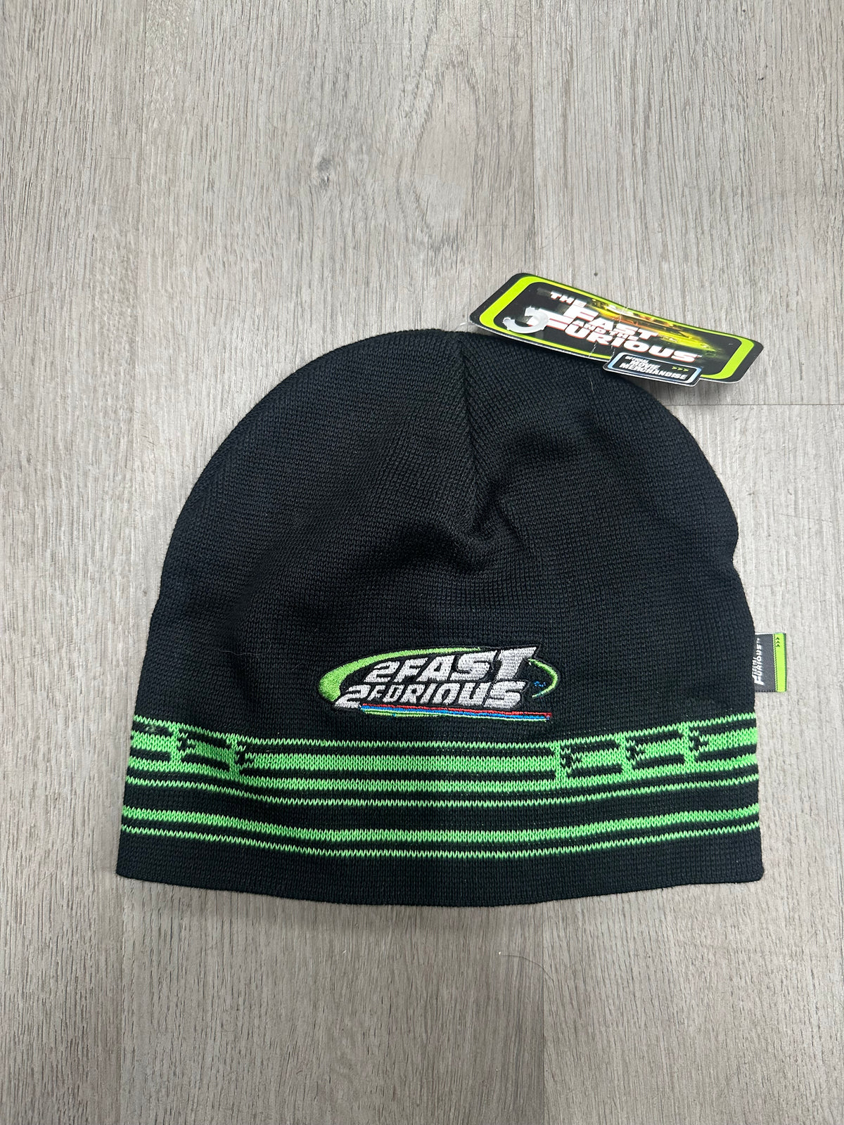 Black/Green 2 Fast 2 Furious Official Movie Merch Beanie