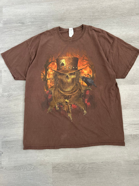 Vintage Brown Grunge Scarecrow Tee