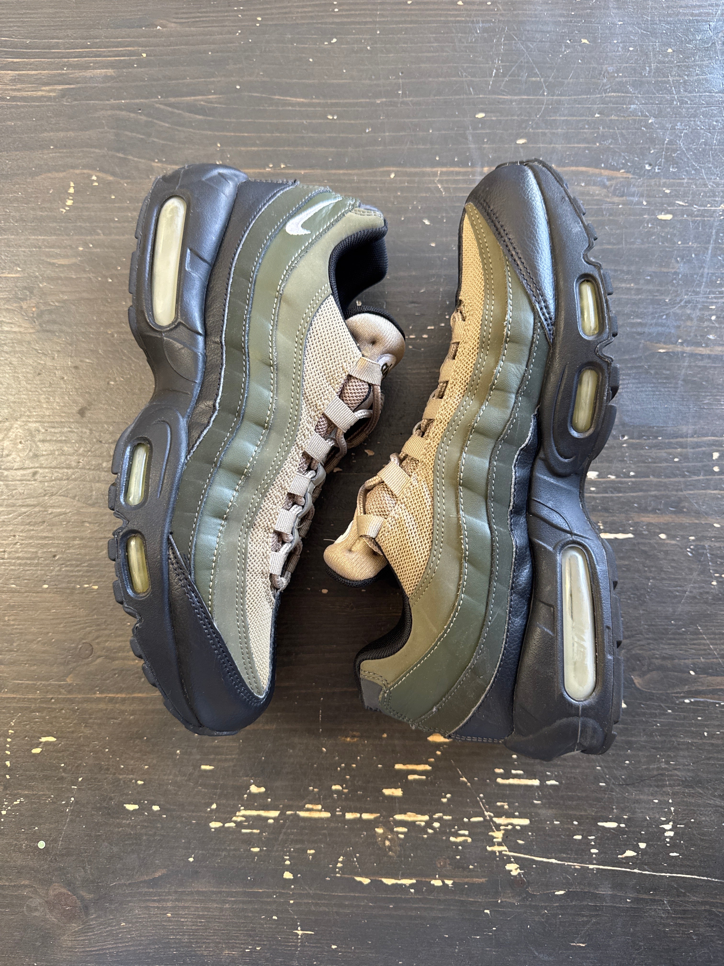 Pre-owned Nike Air Max 95 Essential Black/White-Sequoia