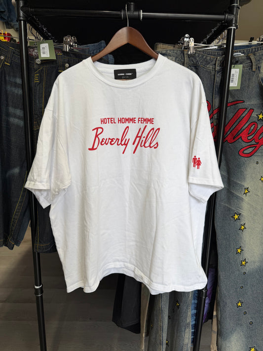 Homme Femme Beverly Hills White Tee