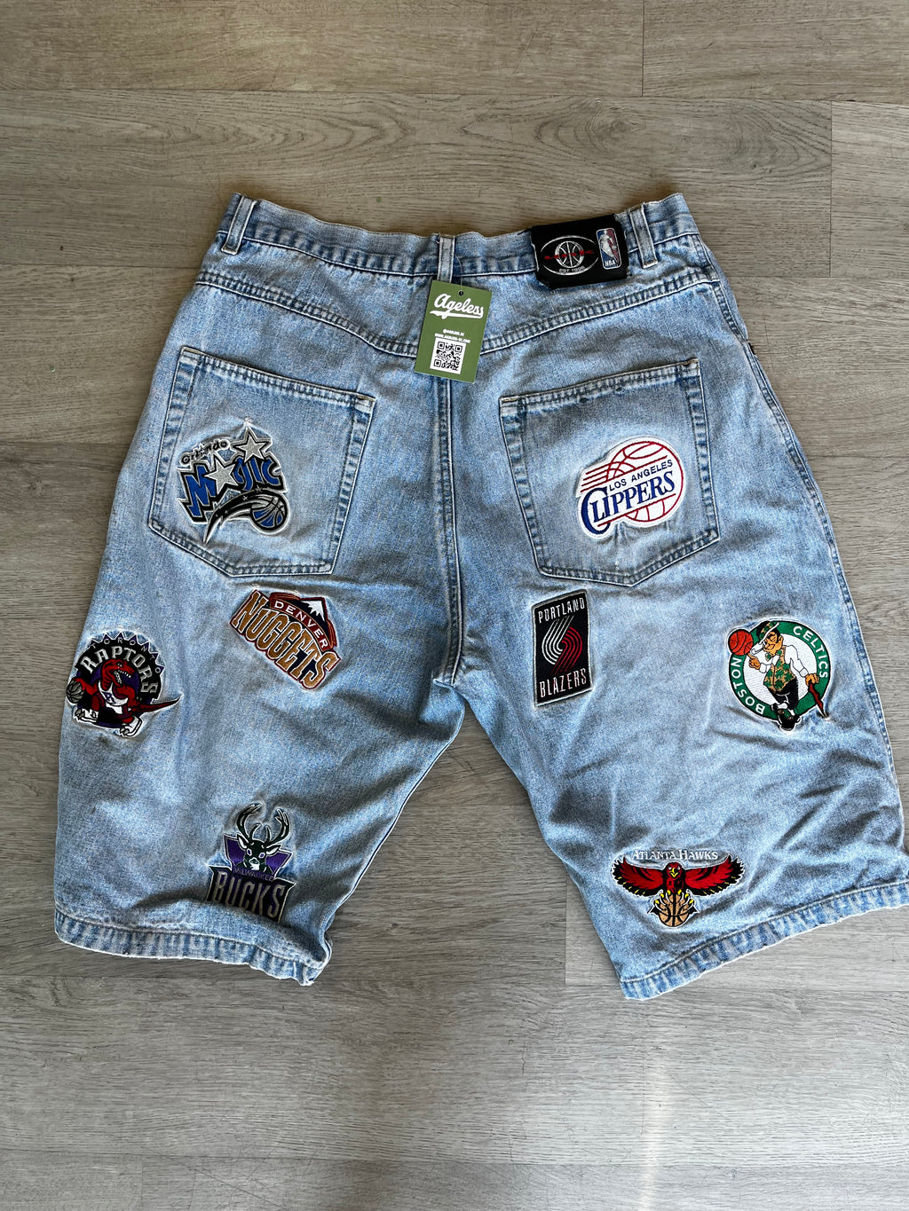 Vintage UNK NBA Denim Shorts