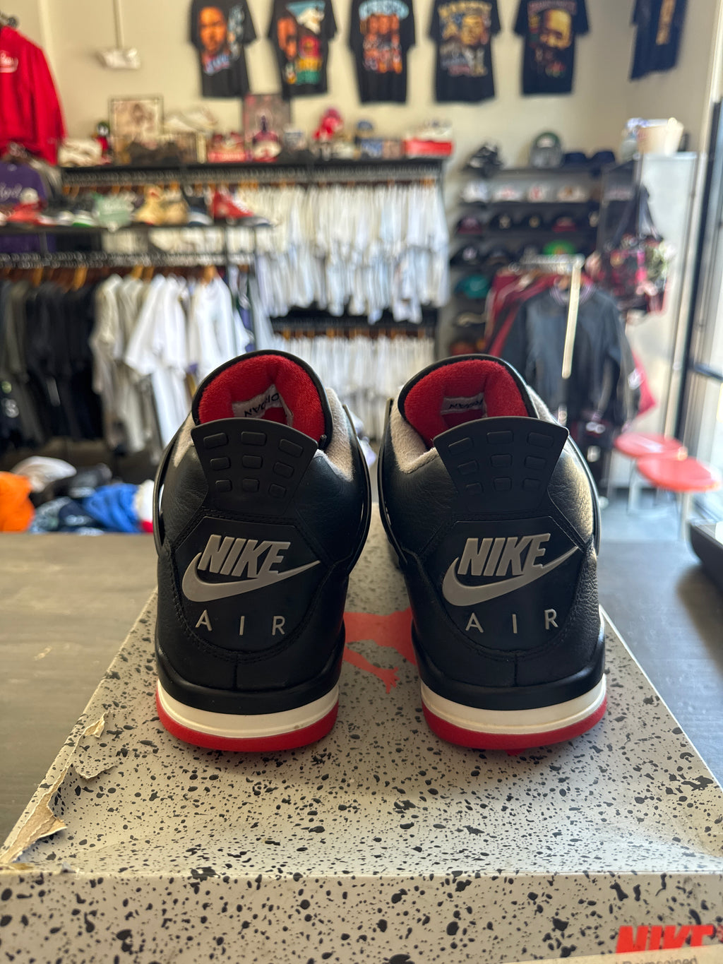 Pre-owned Jordan Retro 4 Bred Reimagined