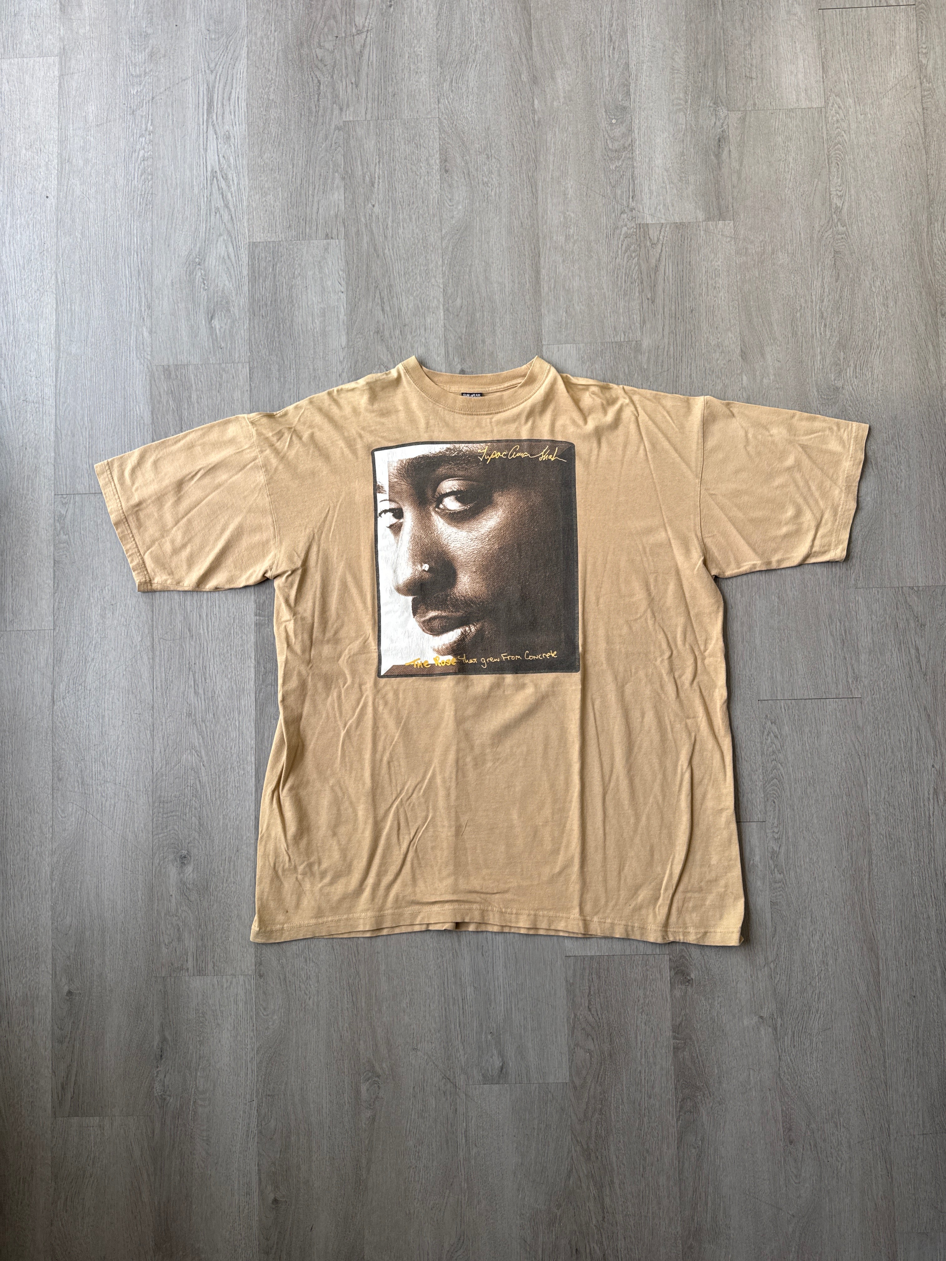 Vintage Tupac Shakur 2 Pac The Rose That Grew From Concrete Promo Rap Tee