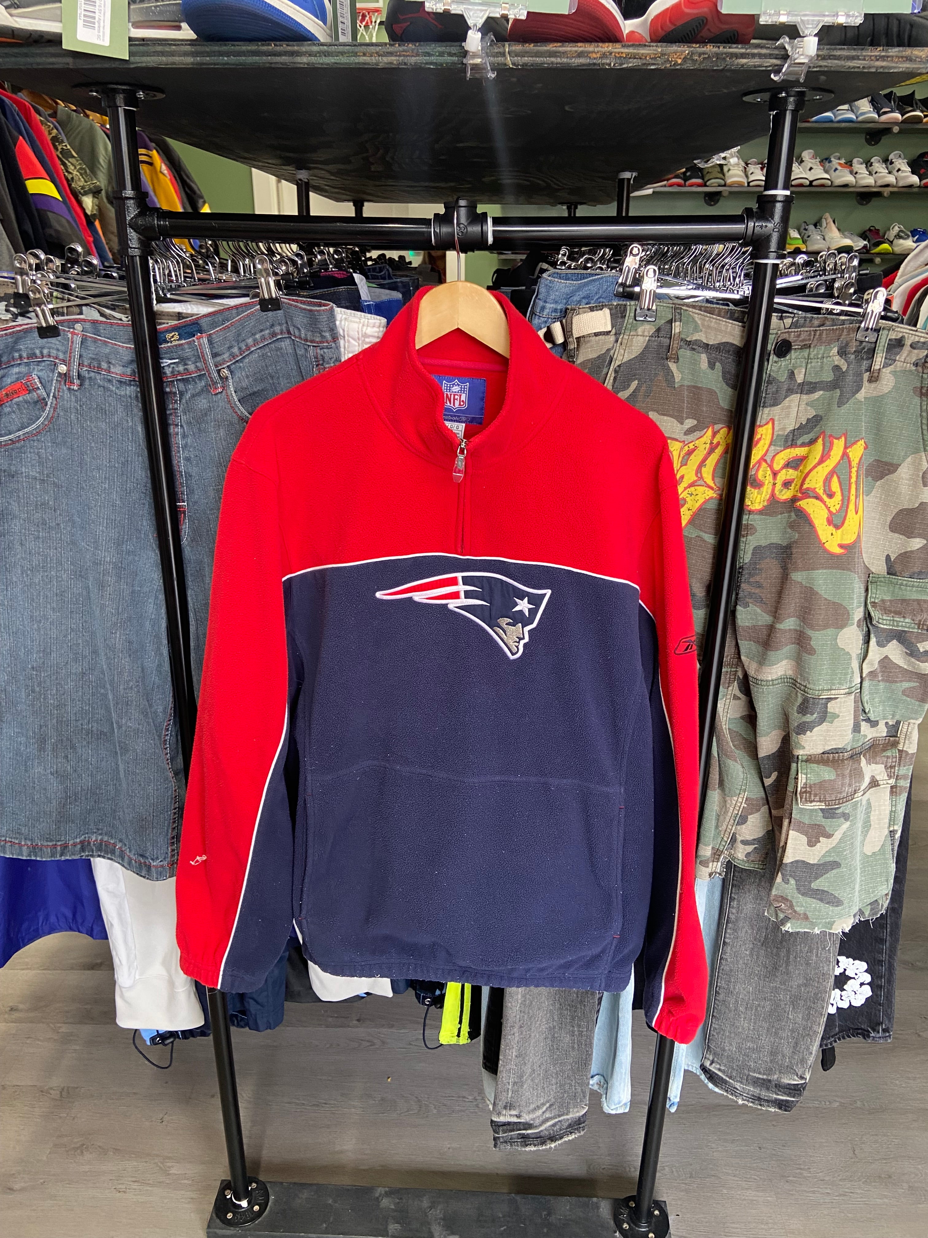 New England Patriots Quarter Zip Jacket