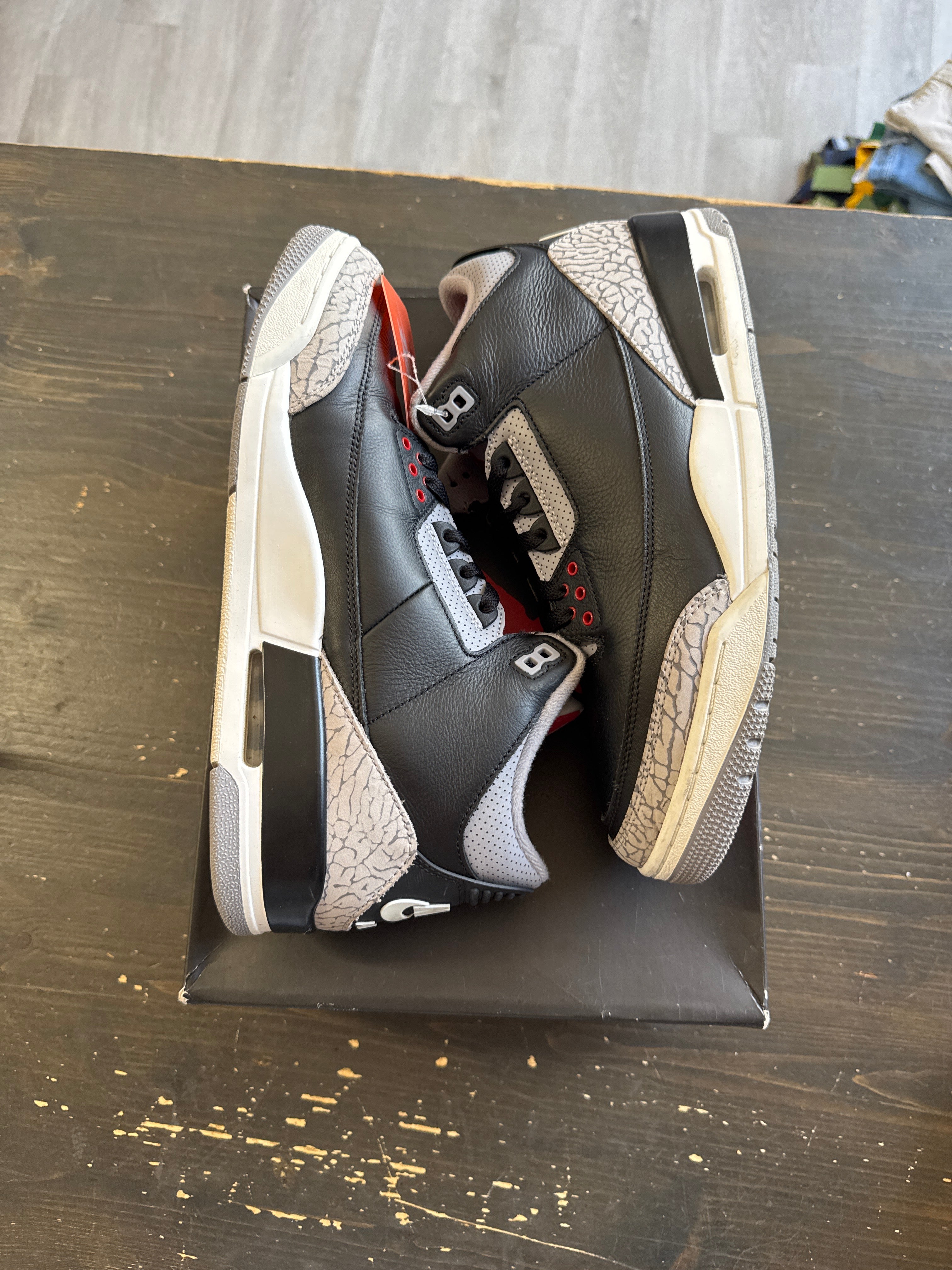 Pre-owned Jordan Retro 3 Black Cement (2024)