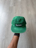 Supreme Washed Chino Twill Green 5-Panel Camp Cap (FW24)
