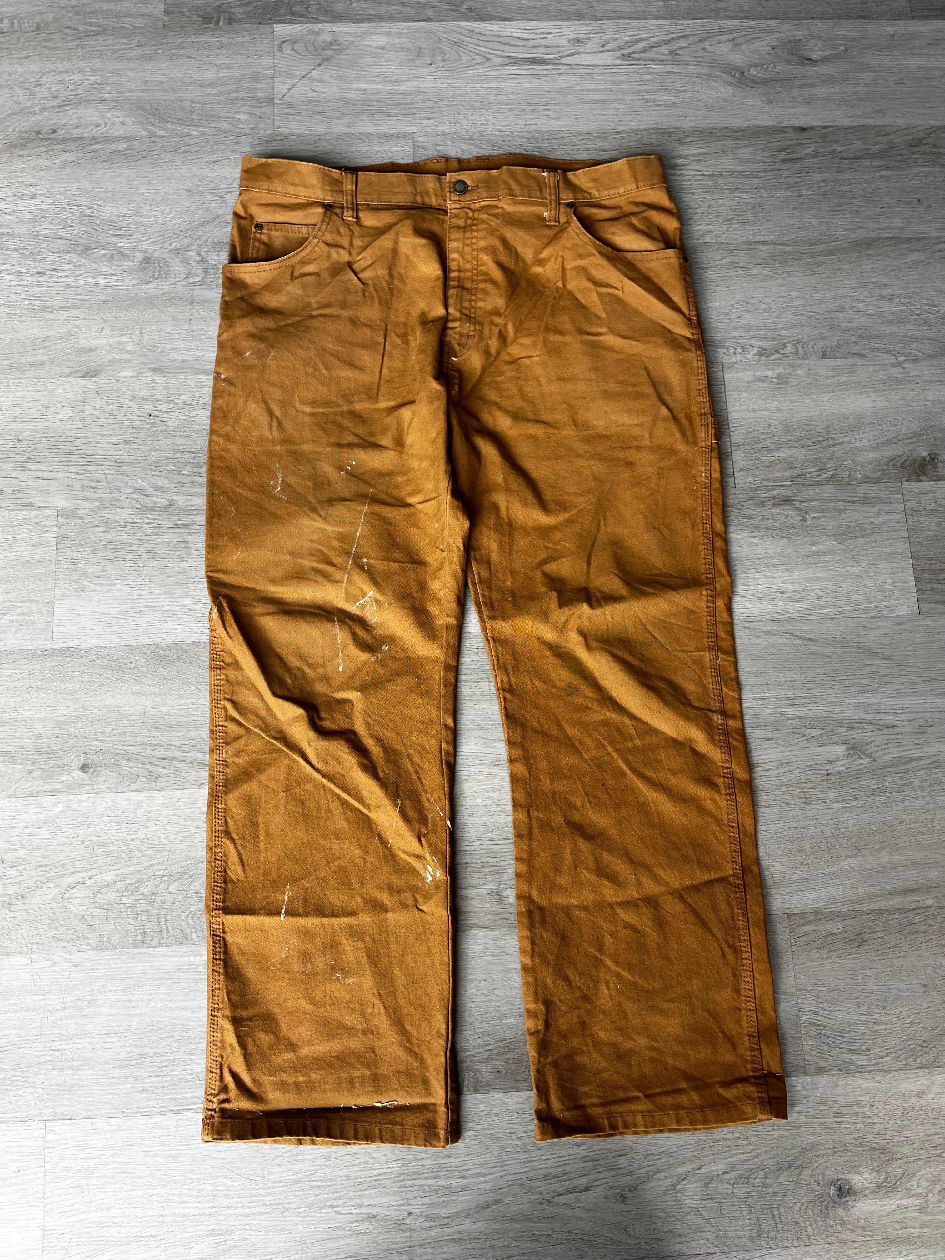 Vintage Brown White Splatter Dickies Carpenter Pants