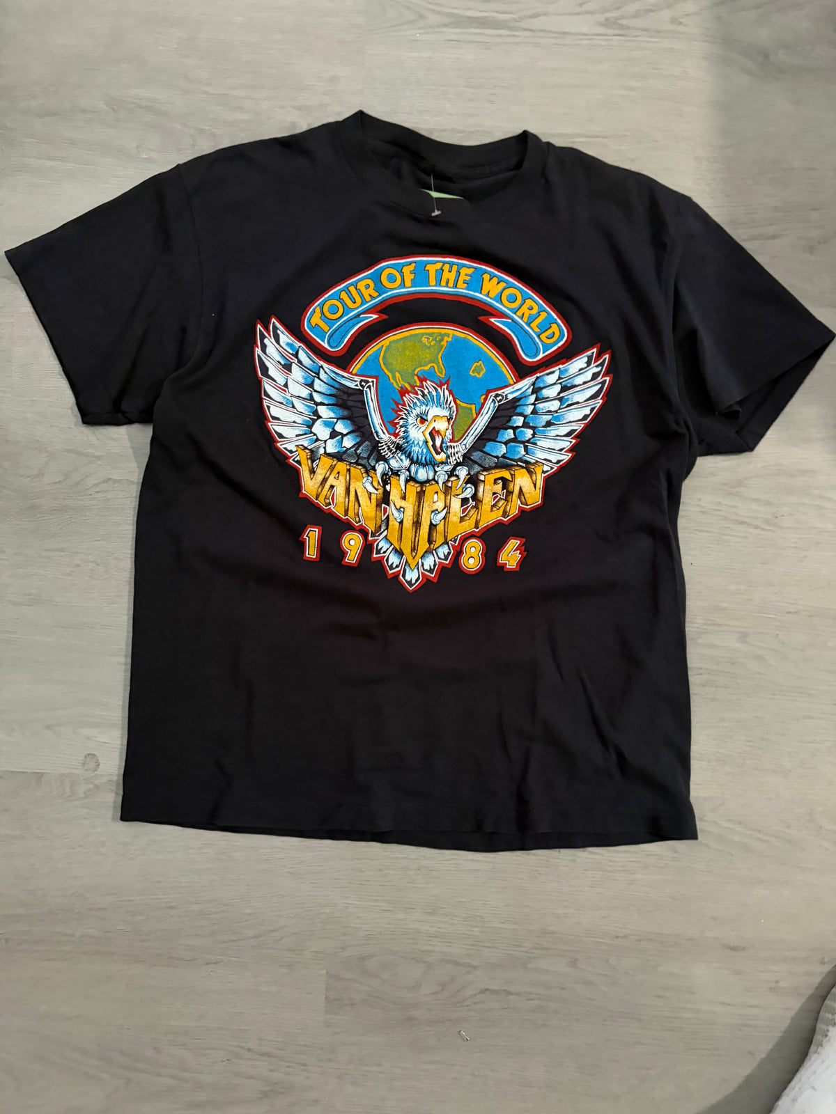 Vintage 1984 Van Halen Tour of the World Tee