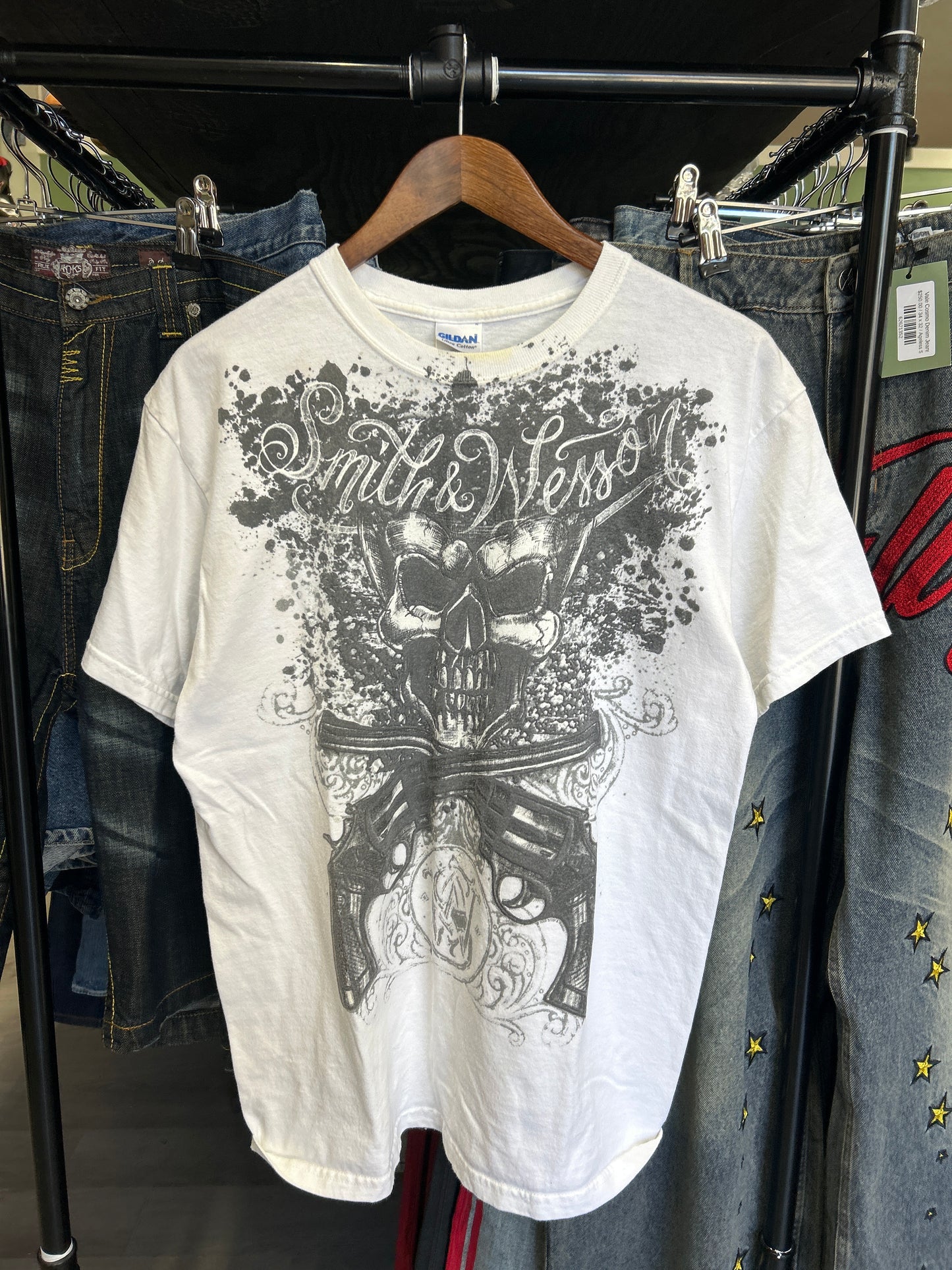 Y2K Smith & Wesson White Tee