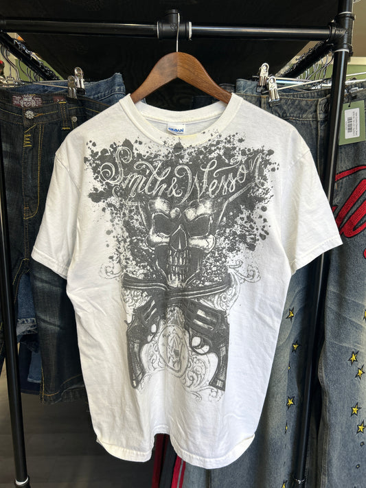 Y2K Smith & Wesson White Tee