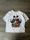 Vintage Disney Mickey Mouse Striped Cropped Tee