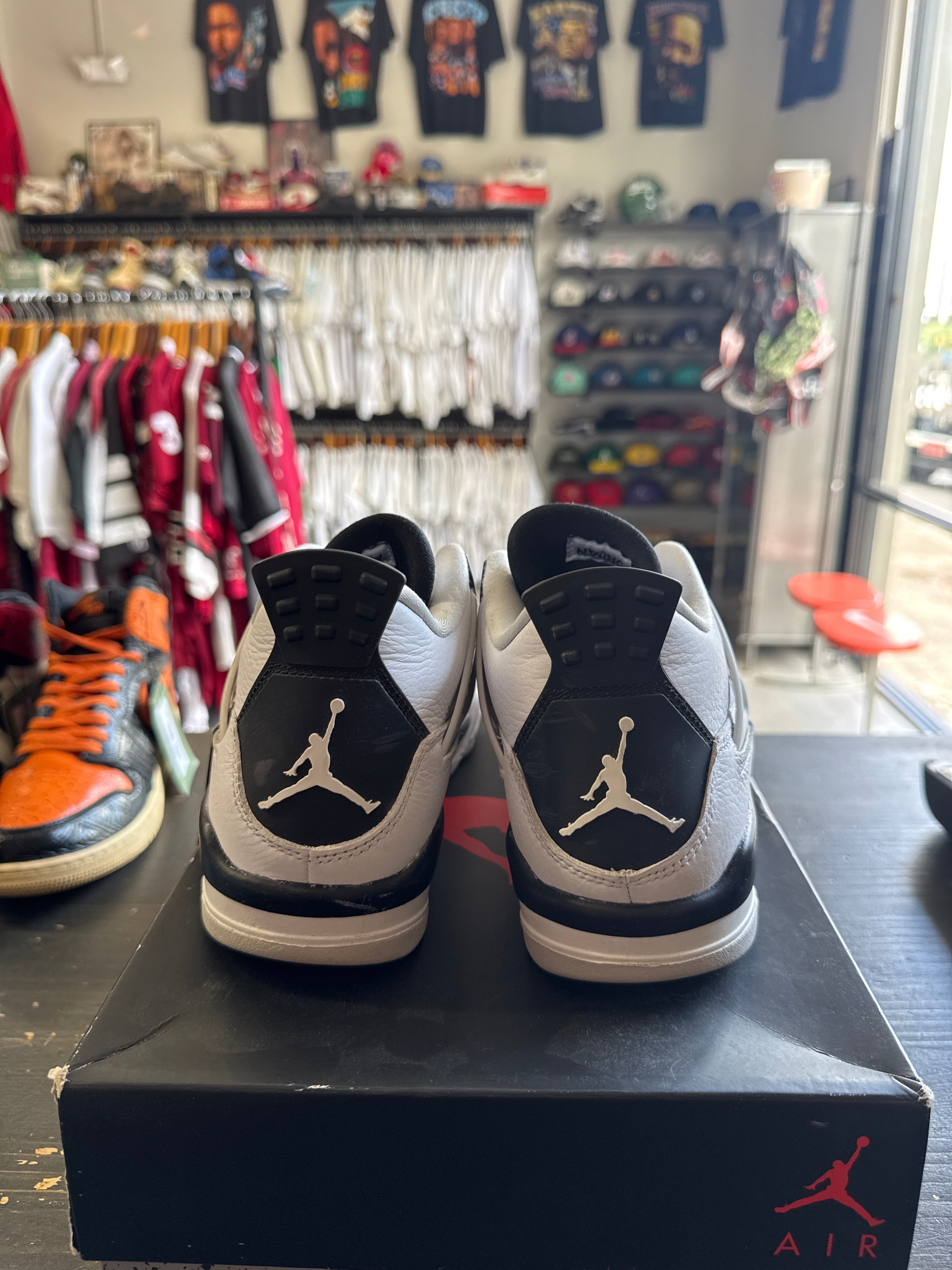 Pre Owned Air Jordan 4 Military Black