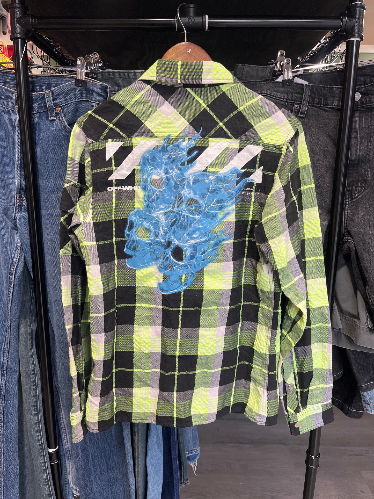 OFF-WHITE Skull Flannel
