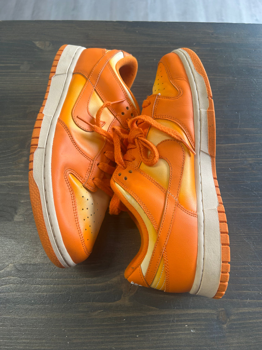 Pre Owned Nike Dunk Low Magma Orange sneakers