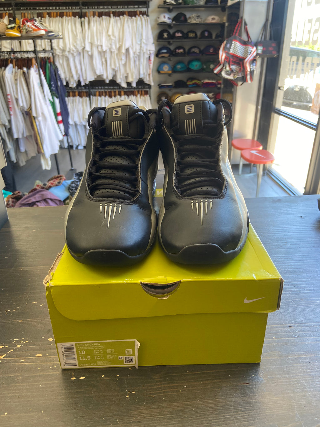 Pre-Owned Nike Shox BB4 Black Silver Lapis