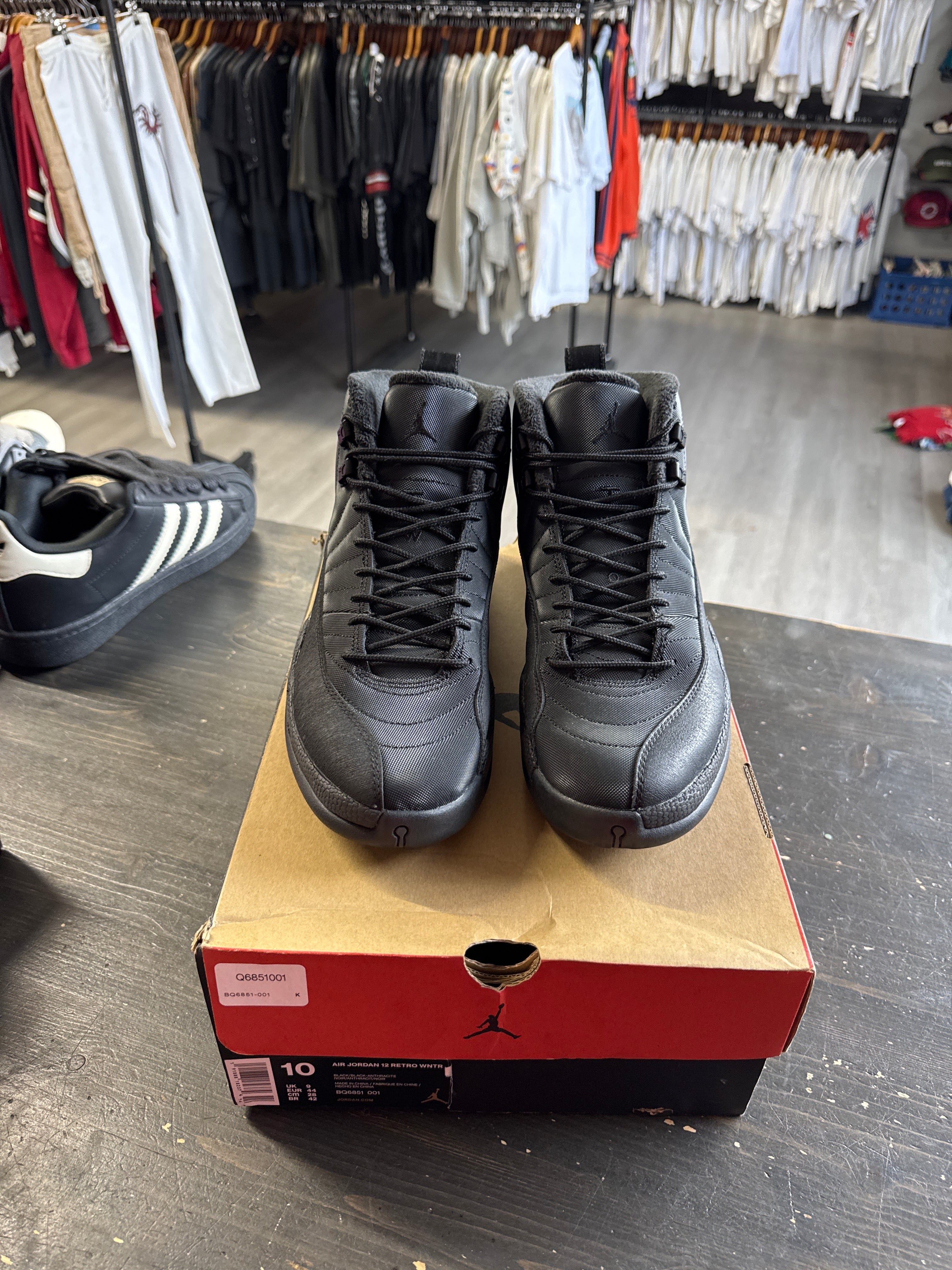 Pre-owned Jordan Retro 12 Winter Black