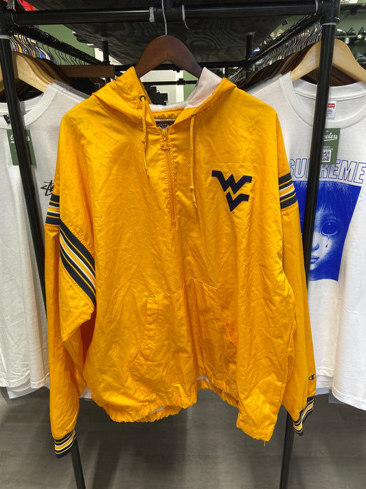 Vintage WVU 3/4 Zip Windbreaker