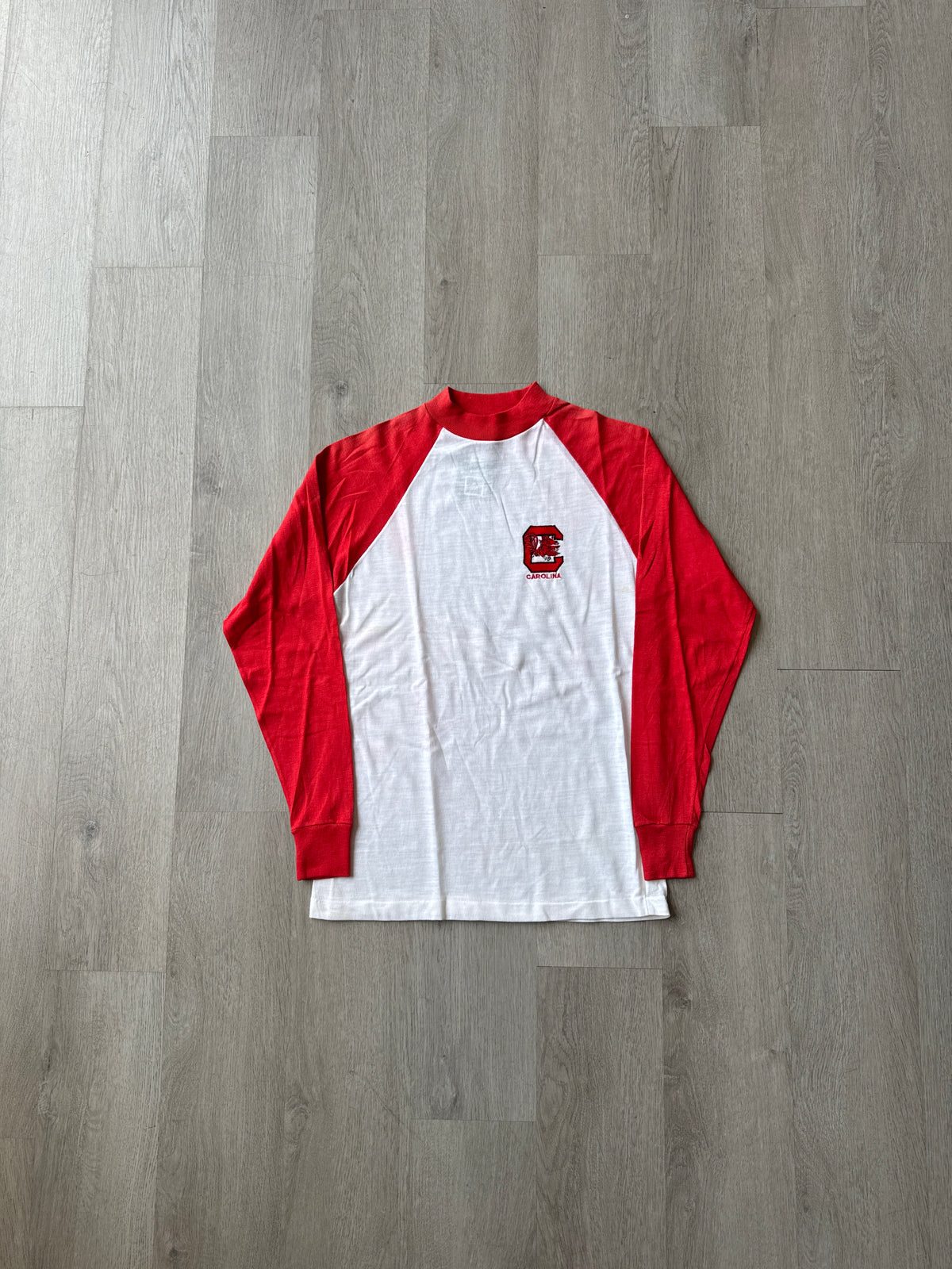 Vintage 80s Logo 7 University Of South Carolina Gamecocks Raglan Long Sleeve Tee