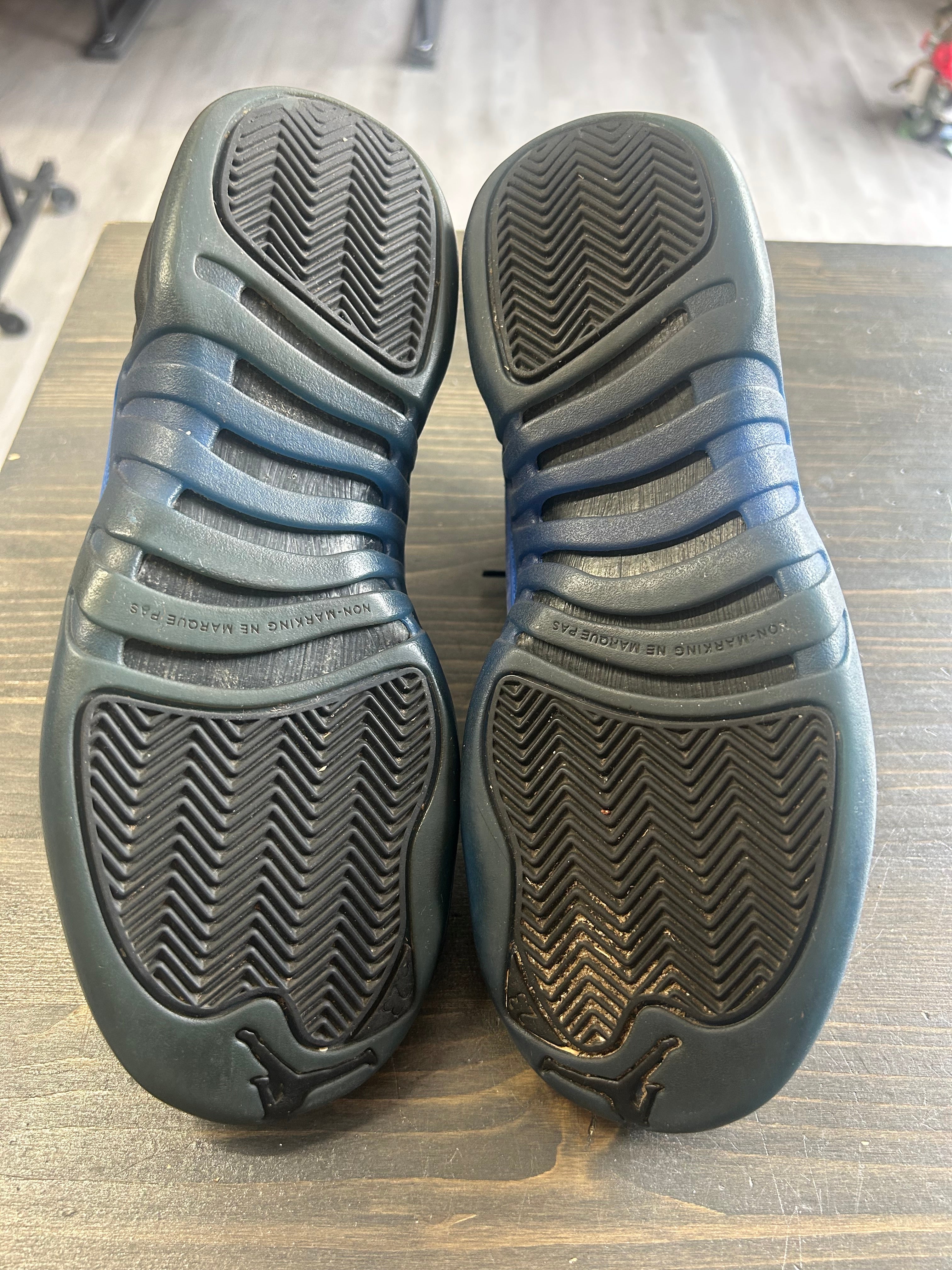 Pre Owned Nike Air Jordan 12 Retro Black Game Royal